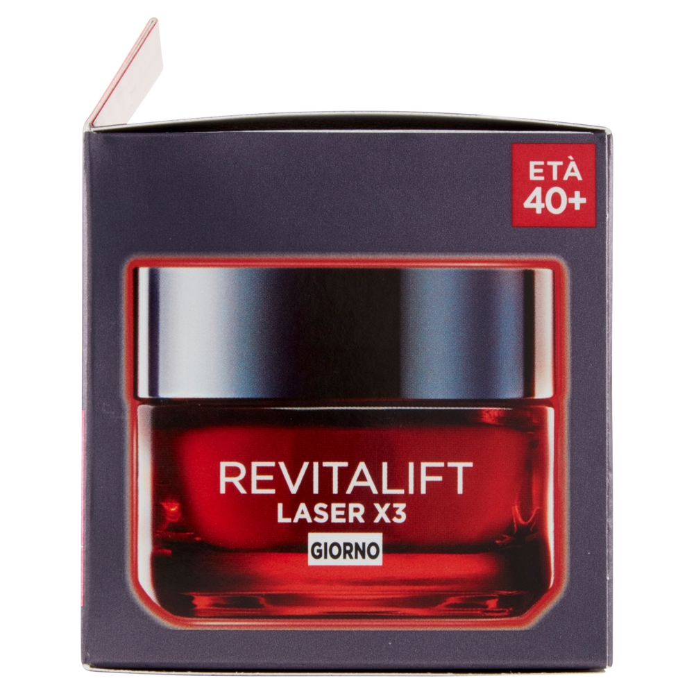 L'Oréal Paris Crema Viso Giorno Antietà Revitalift Laser X3, con Acido Ialuronico e ProXylane, 50 ml